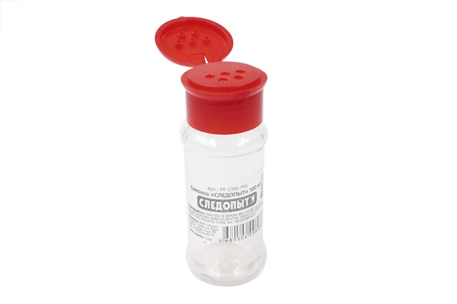 bivaliy_солонка "СЛЕДОПЫТ", 40х40х107 мм, 100 мл/1000/"/ #PF-CWS-P95