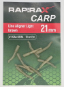 bivaliy_конус- удлинитель крючка / "RapiraX CARP Line Aligner 21mm Light brown” / уп-ка 10 шт /# RCAA-9318A/ДМ/