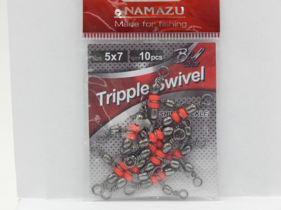 bivaliy_Вертлюг тройной Namazu TRIPPLE SWIVEL10шт/уп