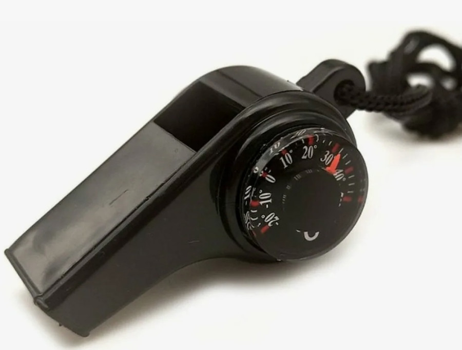 bivaliy_компас "СЛЕДОПЫТ"термометр (свисток), на блистере/240 / #PF-TCP-08