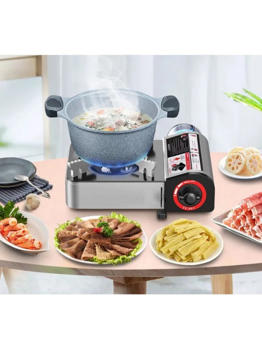 bivaliy_плита газовая наст-порт.  "прочие производители" черная / маленькая / магнитная / чемодан / 2,1кВ #QX65003/ДМ/