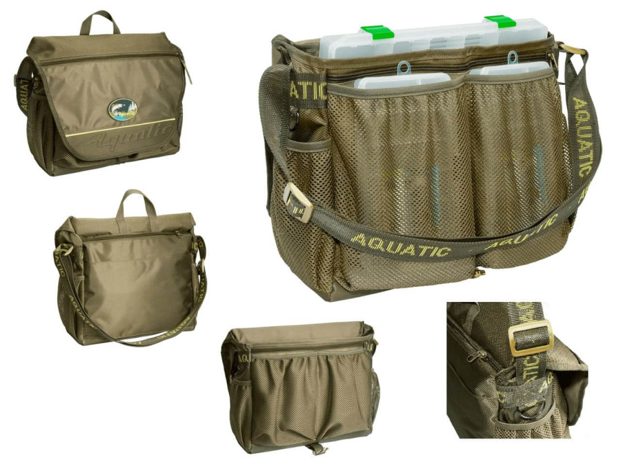 bivaliy_сумка Aquatic с 3 коробками (FisherBox, 23x31 см) СК-15 / #СК-15