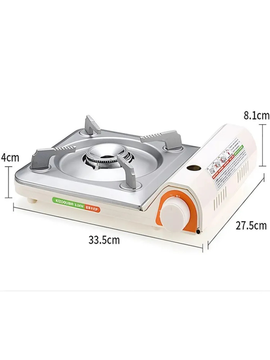 bivaliy_плита газовая наст. серебро-черная / тонка / 33*27*8 / чемодан / ветрозащитный экран / 3,5кВ #А556/ДМ/