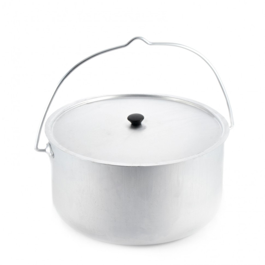 bivaliy_посуда-котелок костровой "СЛЕДОПЫТ" цилиндрический 8 л, алюм./4/"/ #PF-CWS-P120