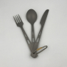 bivaliy_посуда-набор "титан столовых приборов "3-Piece Titanium Cutlery Set"/422656/цвет: серый/ #Ti5310