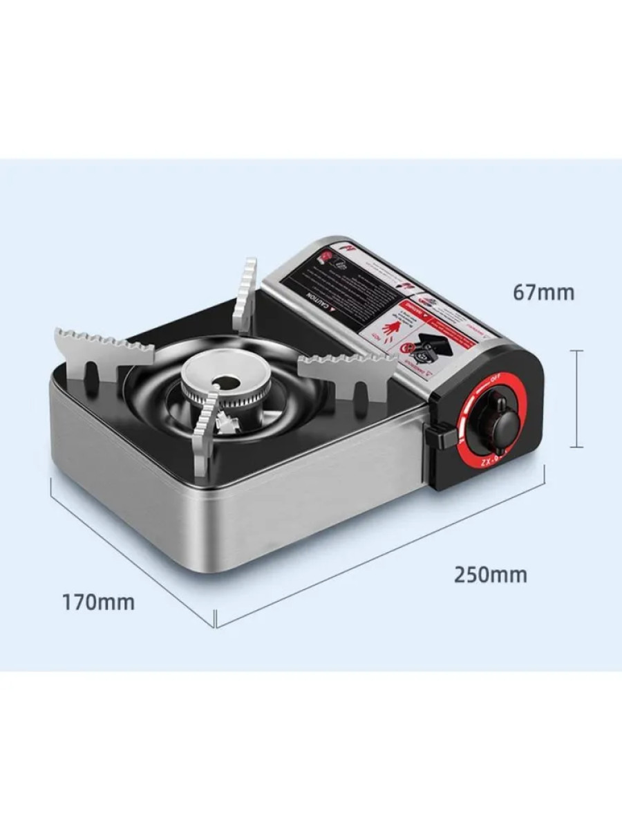 bivaliy_плита газовая наст-порт.  "прочие производители" черная / маленькая / магнитная / чемодан / 2,1кВ #QX65003/ДМ/