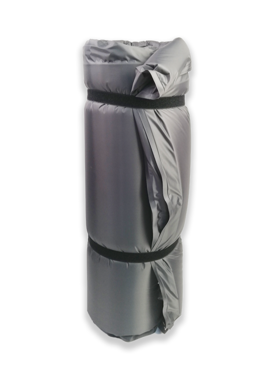 bivaliy_коврик-самонадувающийся "прочий производитель"/серый/200х130х5см/ складной/ #LC-965/ДМ/