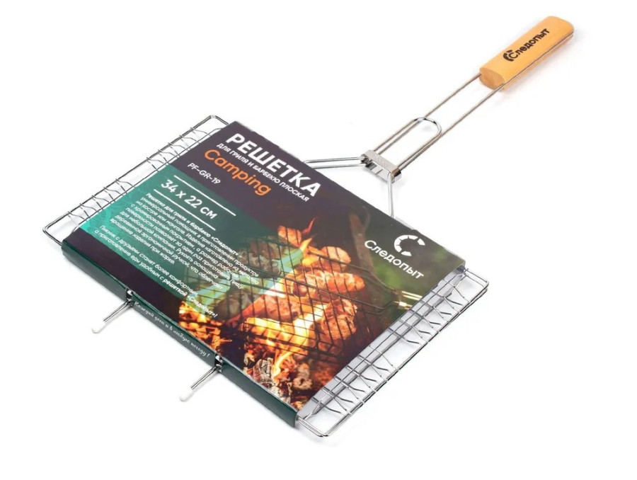 bivaliy_решетка "СЛЕДОПЫТ" Camping 34х22х1,5 см/32/"/ #PF-GR-19