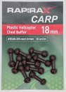 bivaliy_буфер - ограничитель / "RapiraX CARP 18 mm Plastic Helicopter / Chod Buffer "/ уп-ка 10 шт / #RCAB-309-dark brown/ДМ/