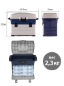 bivaliy_ящик для снастей HS-320 200х320х360 с тремя коробками для приманок/серый/ДМ/