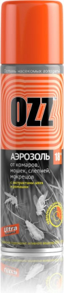 bivaliy_репеллент "OZZ-18 ULTRA Аэрозоль от комаров,мошек,слепней,мокрецов, 150 мл"/ #