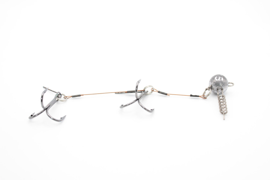 bivaliy_монтаж для силиконовых приманок "PIKE STINGER"/9 см/15 гр./крючки MUSTAD/SGWL-PK102-215/ДМ/