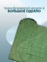 bivaliy_мешок спальный с капюшоном зимний /STRANNIK/цвет хаки/220Х90 см/210Т/водоотталкивающий/ #/ДМ/