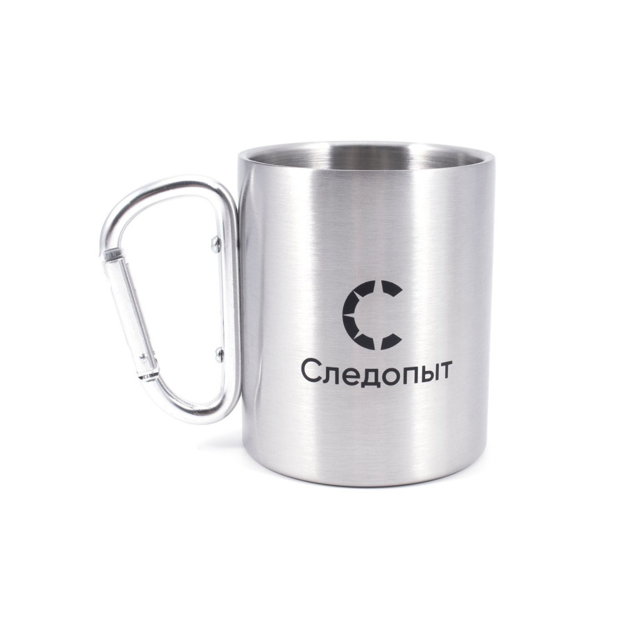 bivaliy_посуда-кружка изотермическая с ручкой-карабином "СЛЕДОПЫТ", 300 мл/100 / #PF-CWS-P128