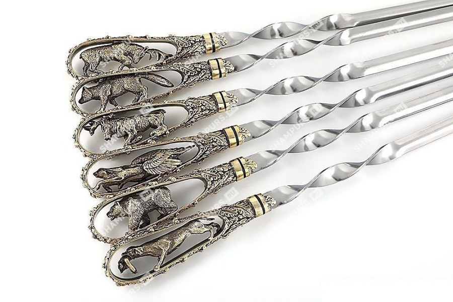 bivaliy_набор-шампуры "без чехла Царская охота"/ #