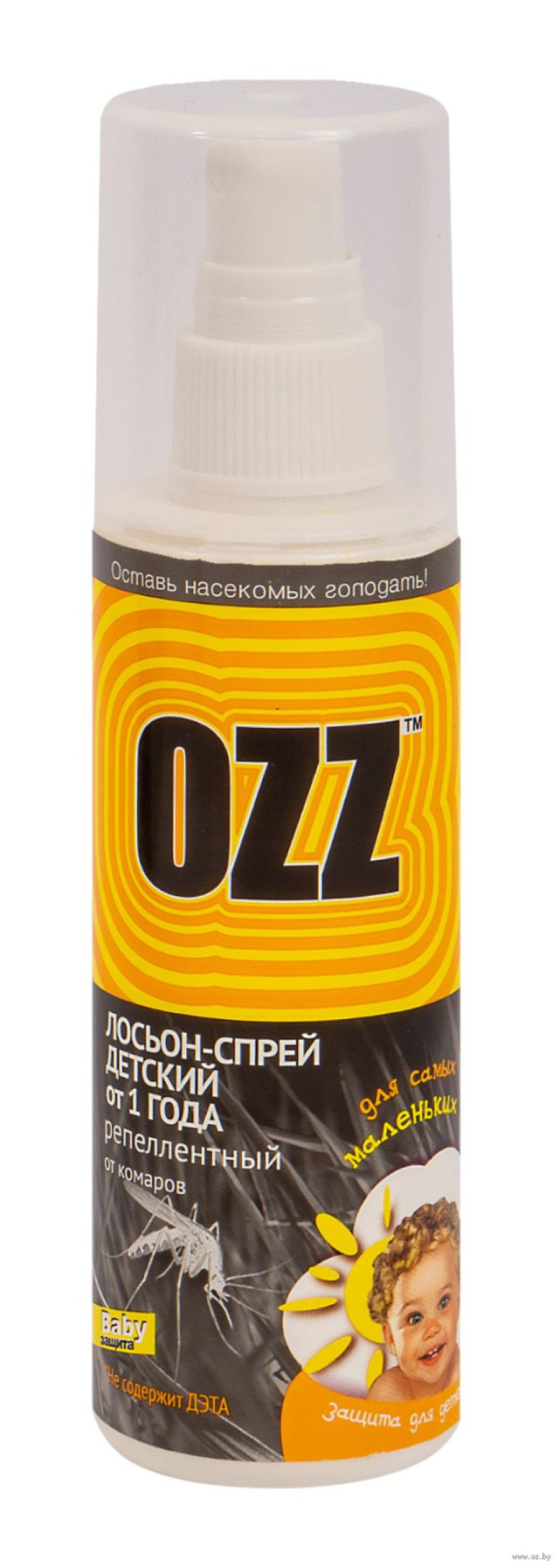 bivaliy_репеллент "OZZ-BABY Лосьон детский-спрей репеллентный от 1 года, 100 мл"/ #020804